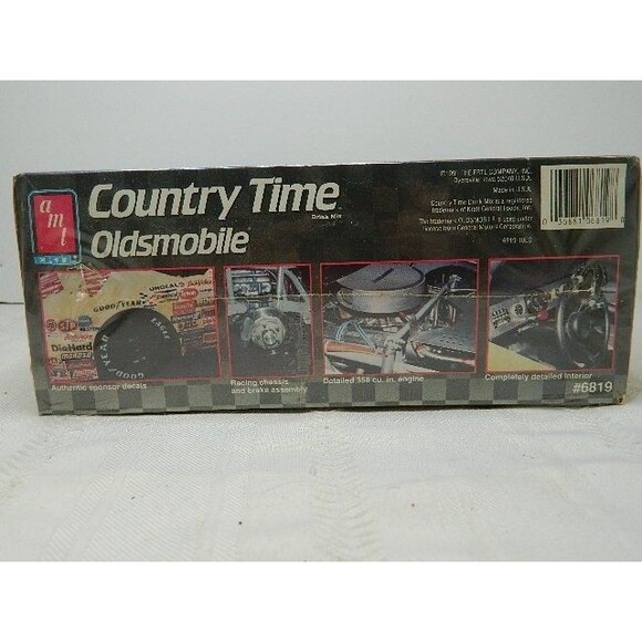 1991 AMT Ertl Model Car Kit Bobby Hamilton #68 Country Time Oldsmobile 6819 - Picture 6 of 8